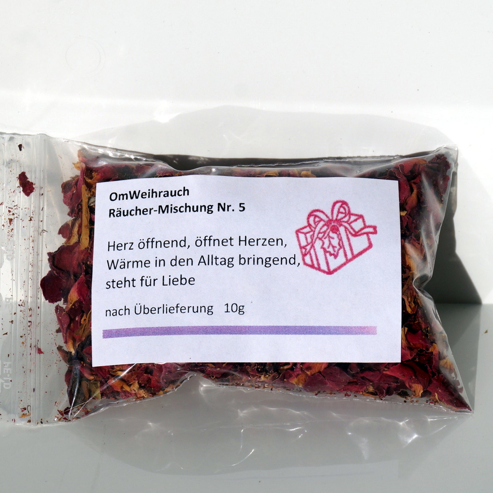 OmWeihrauch Räuchermischung Nr. 5 – Herzöffnend, wärmend & voller Lebensfreude (10g)