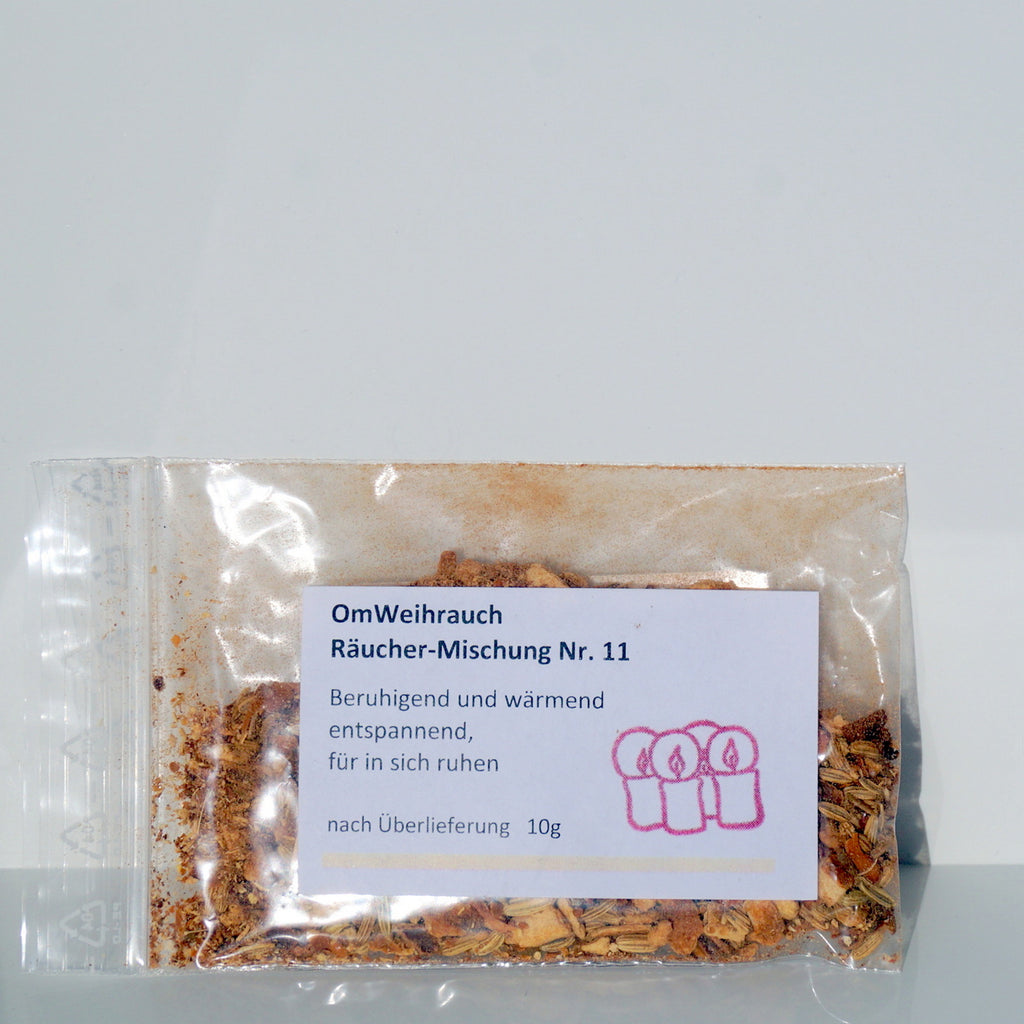 OmWeihrauch Räuchermischung Nr. 11 – Beruhigende Wärme & innere Ruhe (10g)