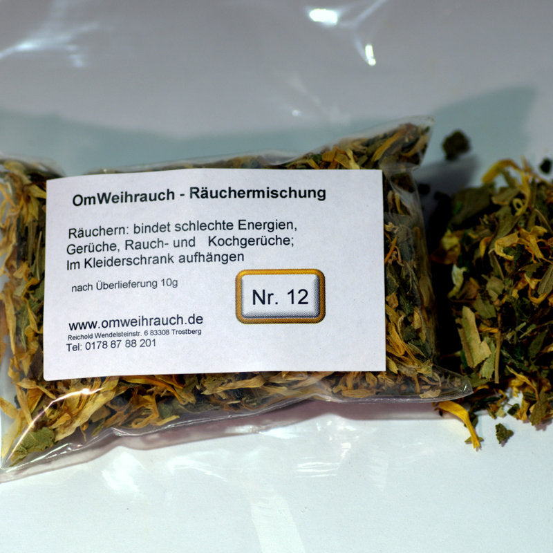 OmWeihrauch Räuchermischung Nr. 12 – Reinigung & Geruchsbindung (10g)