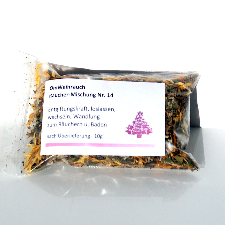 OmWeihrauch Räuchermischung Nr. 14 – Entgiftung & Wandlung (10g)