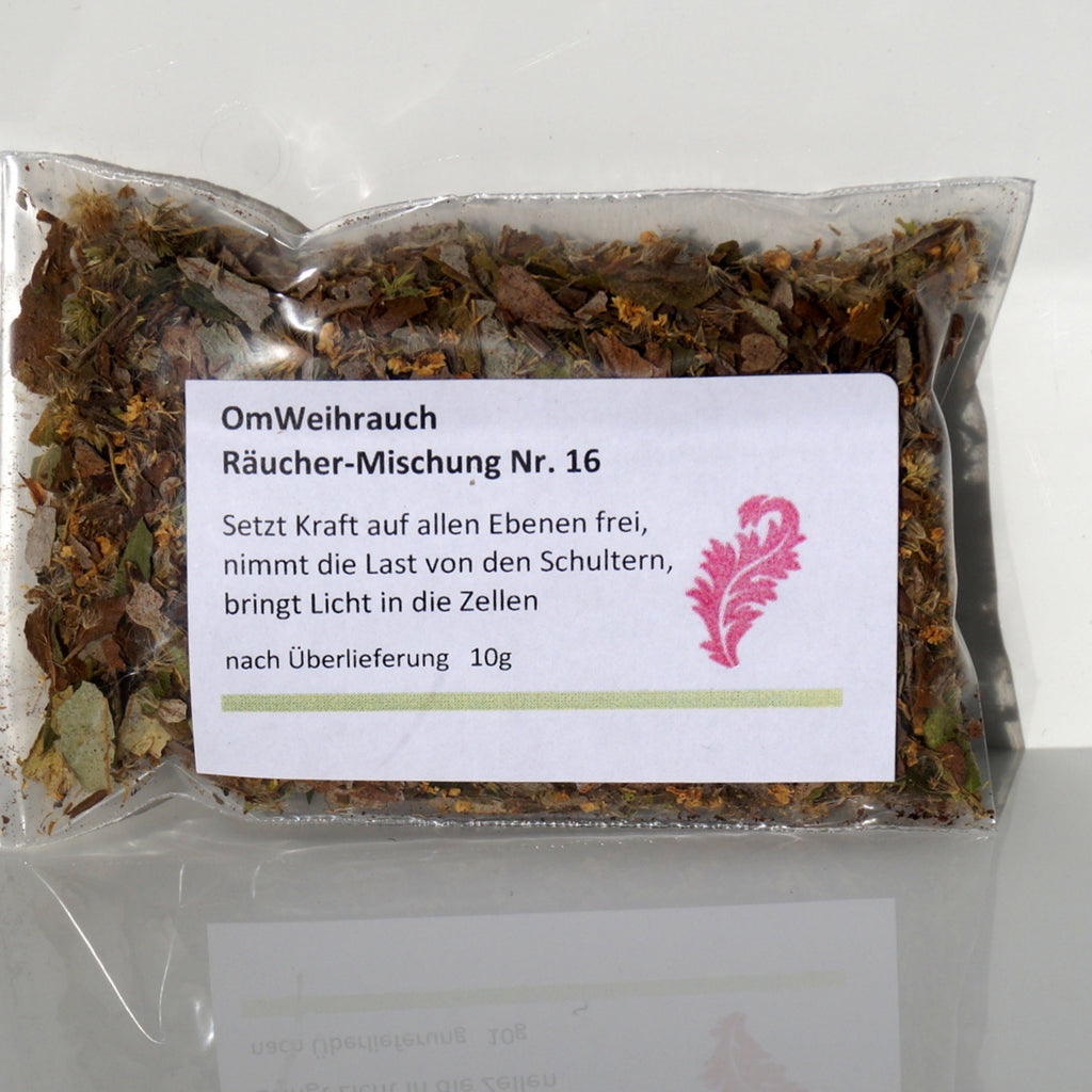 OmWeihrauch Räuchermischung Nr. 16 – Kraft & Licht (10g)