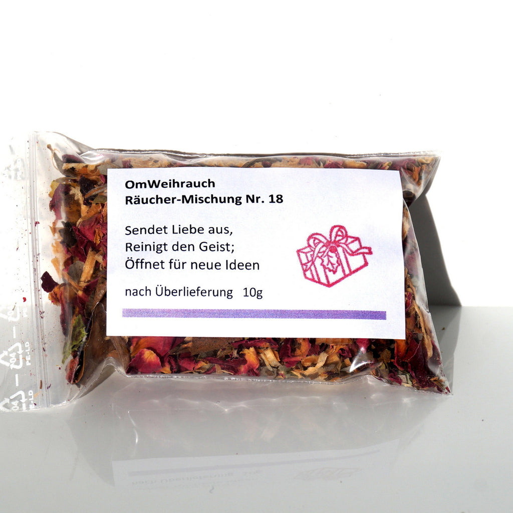 OmWeihrauch Räuchermischung Nr. 18 – Liebe, Klarheit & Neubeginn (10g)
