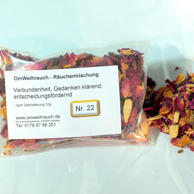 OmWeihrauch Räuchermischung Nr. 22 – Verbundenheit, Klarheit & Entscheidungsstärke (10g)