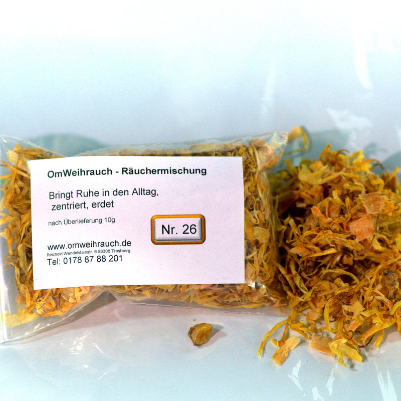 OmWeihrauch Räuchermischung Nr. 26 – Ruhe, Erdung & innere Balance (10g)