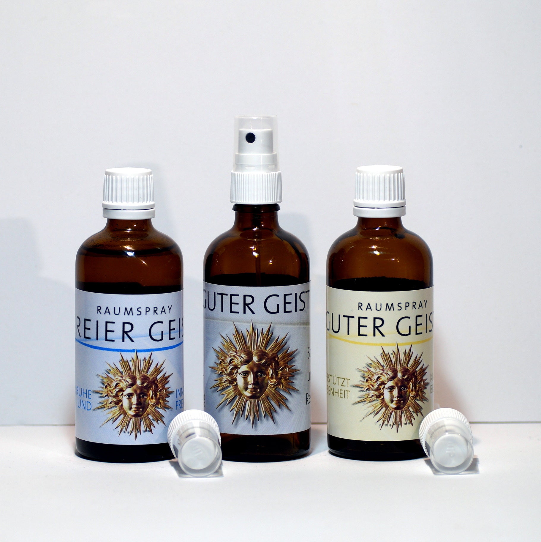Raumspray Set „Raumgeister“ – Guter Geist, Guter Geist II & Freier Geist (je 100 ml)