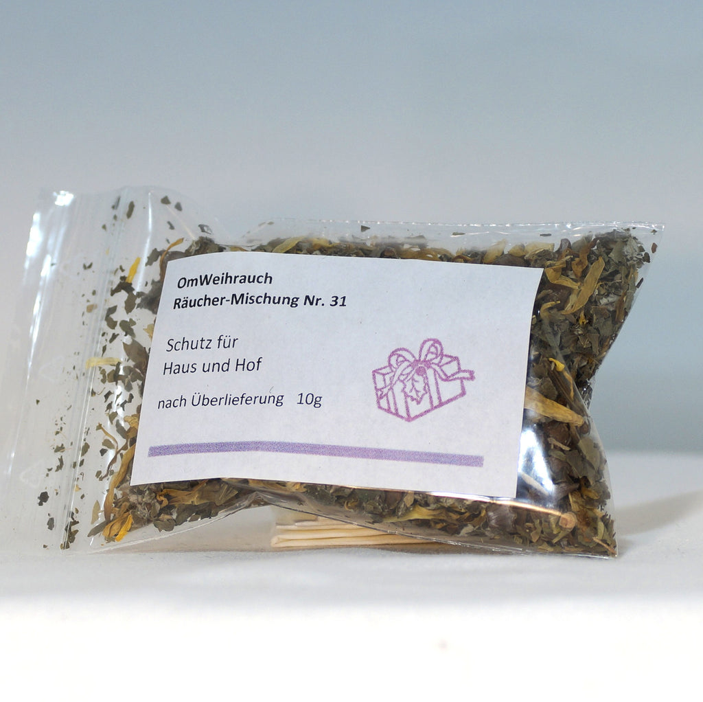 OmWeihrauch Räuchermischung Nr. 31 schützend für Haus und Hof (10g)
