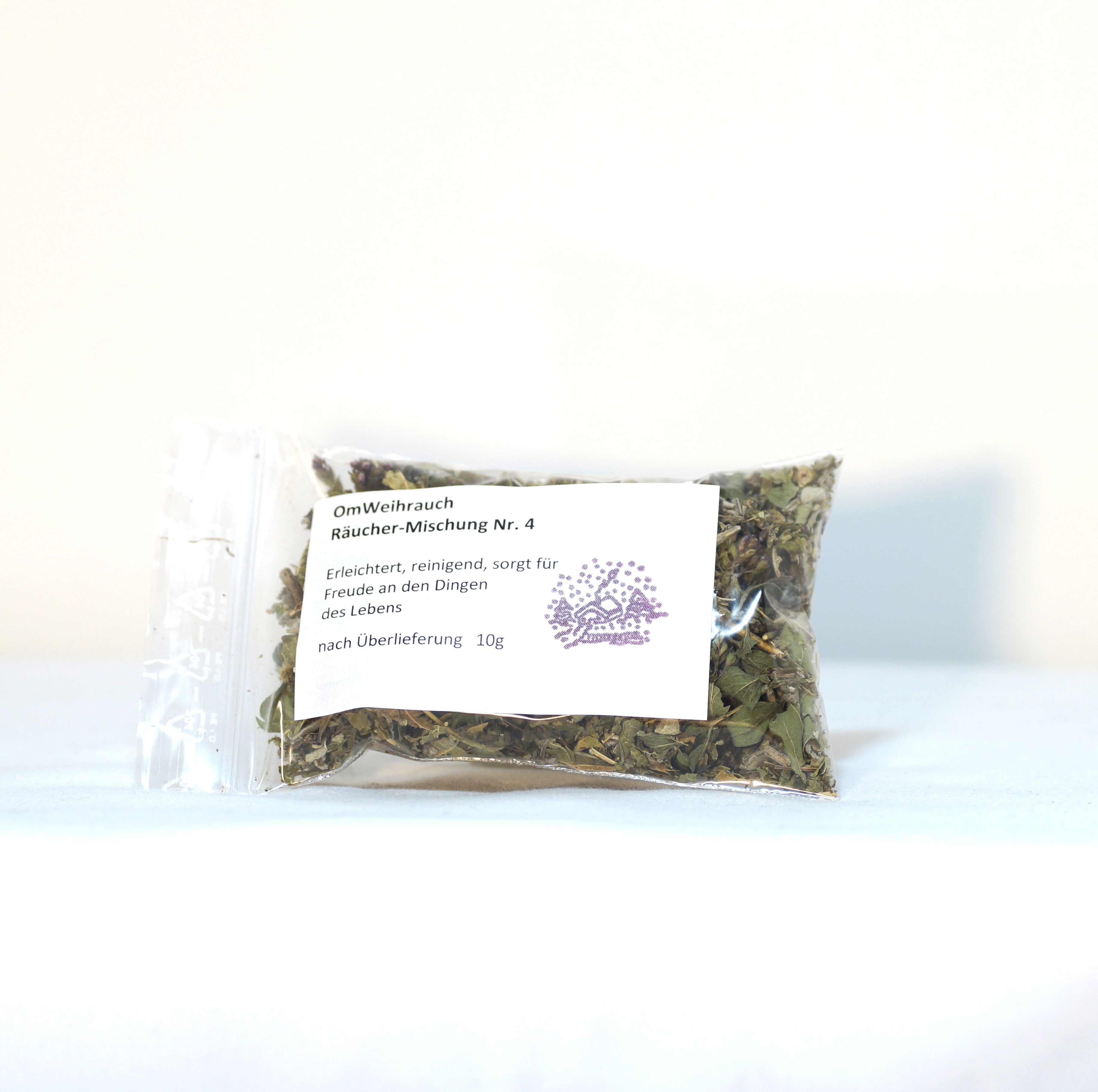 OmWeihrauch Räuchermischung Nr. 4 - erleichtert, reinigt, sorgt für Freude an den Dingen des Lebens (10g)