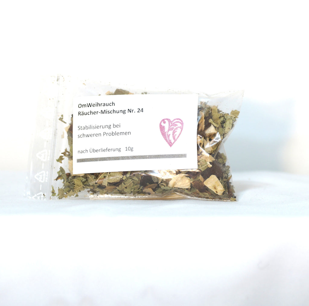 OmWeihrauch Räuchermischung Nr. 24  stabilisierend bei schweren Problemen (10g)
