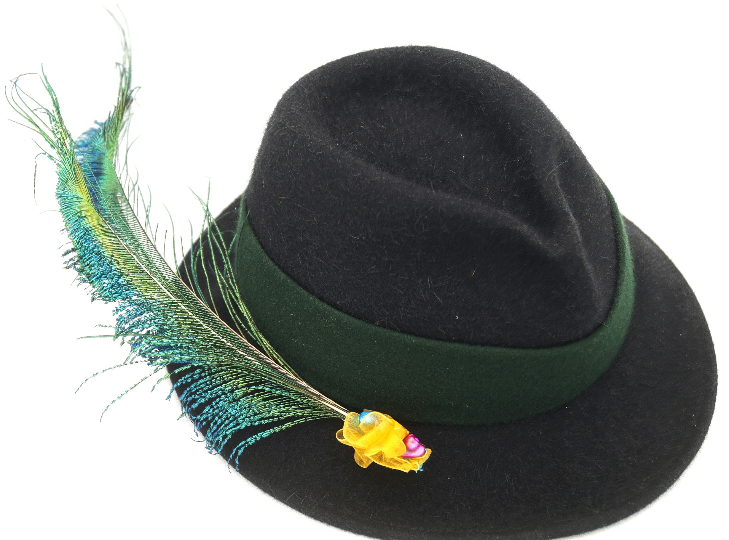 Pfauenfeder-Hutgesteck