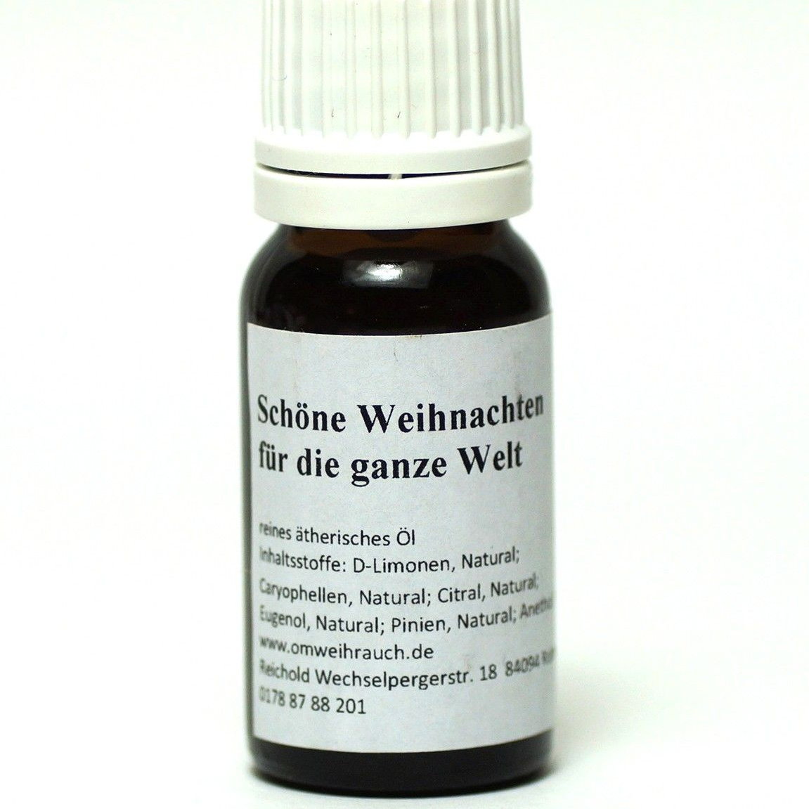Schöne Weihnachten für die ganze Welt Öl  Komposition reiner äth. Öle 10ml