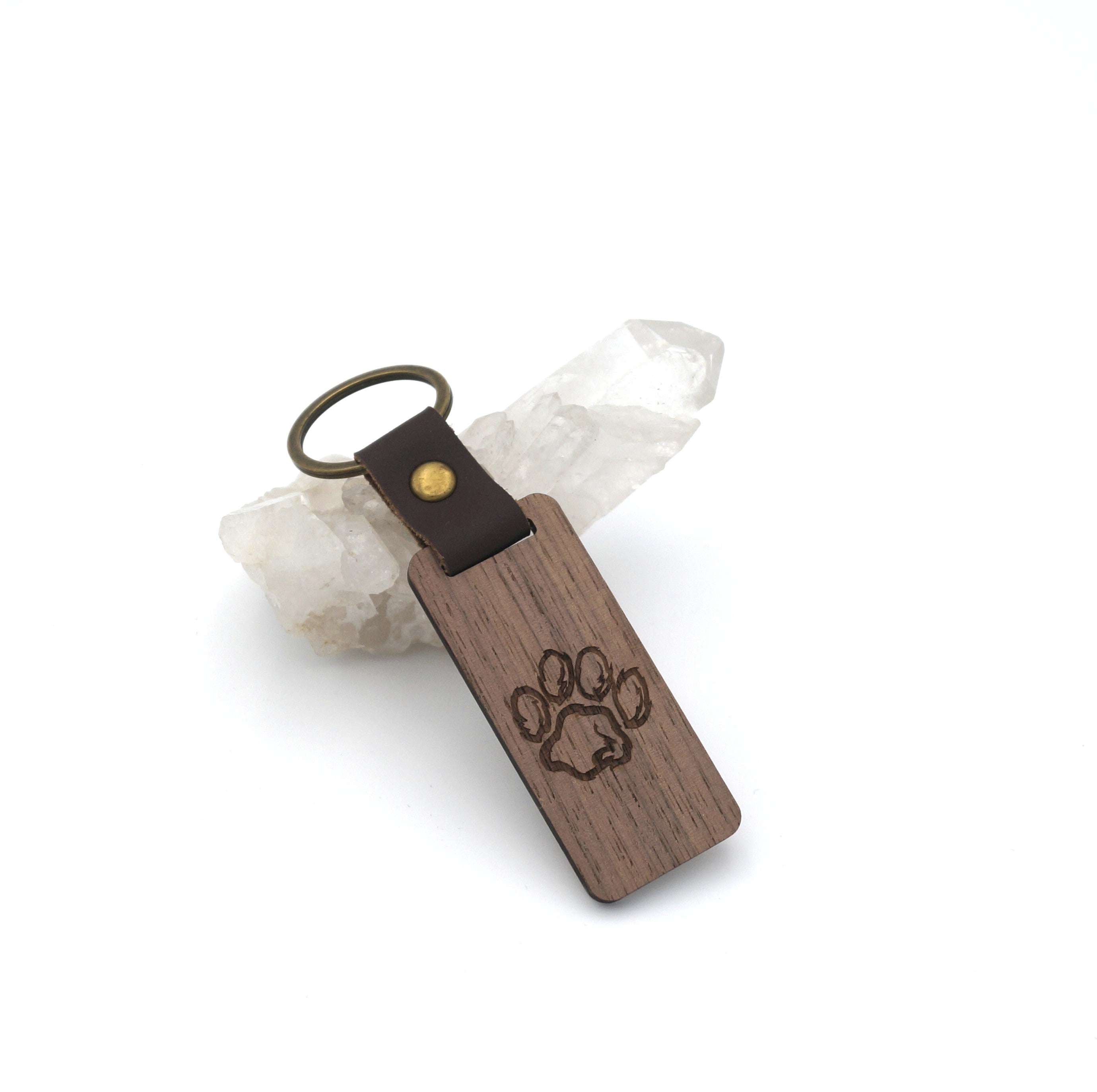 Schlüsselanhänger "Tatze" beidseitig graviert